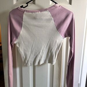 Long sleeve crop top